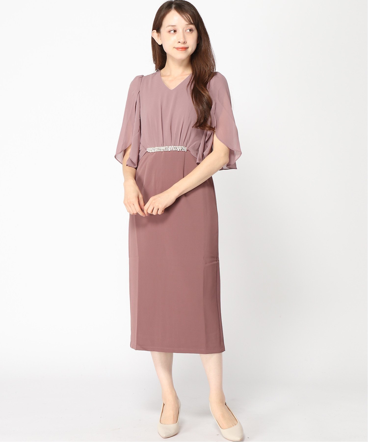 【SALE／50%OFF】DRESS+ DRESS+/ワンピース パーティドレス ドレスプラス ワンピース・ドレス ワンピース ブルー ピンク【送料無料】のサムネイル