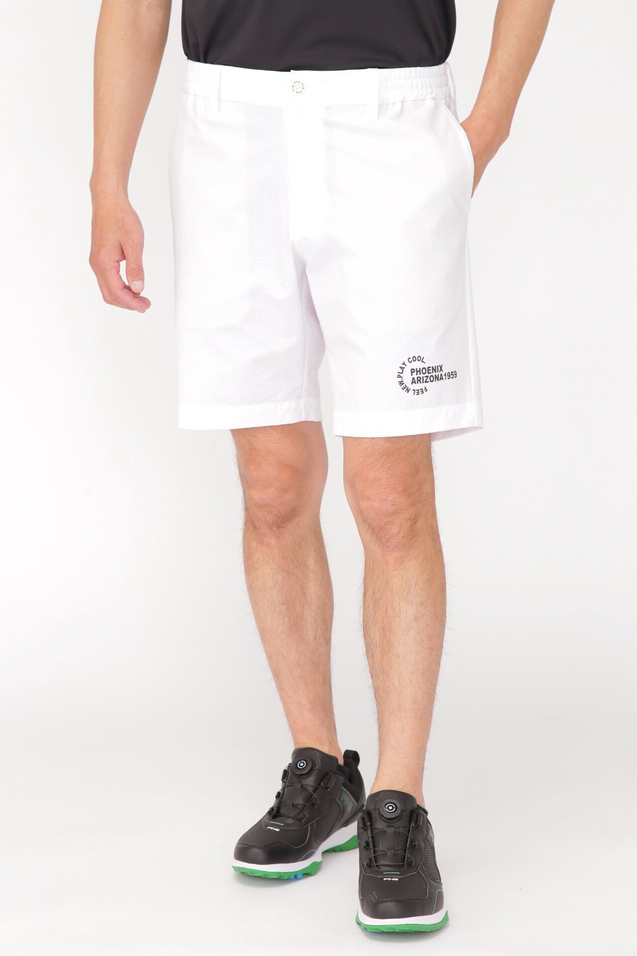 PING APPAREL 持続冷感 ショートパンツ <PERFORMANCE> (MENS) ピン アパレル トップス ベスト・ジレ ブラック ホワイト【送料無料】