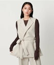 MARW UNITED ARROWS <MARW UNITED ARROWS>ウエスト ベルト ジレ ユナイテッドアローズ トップス ベスト・ジレ ブラック ホ...