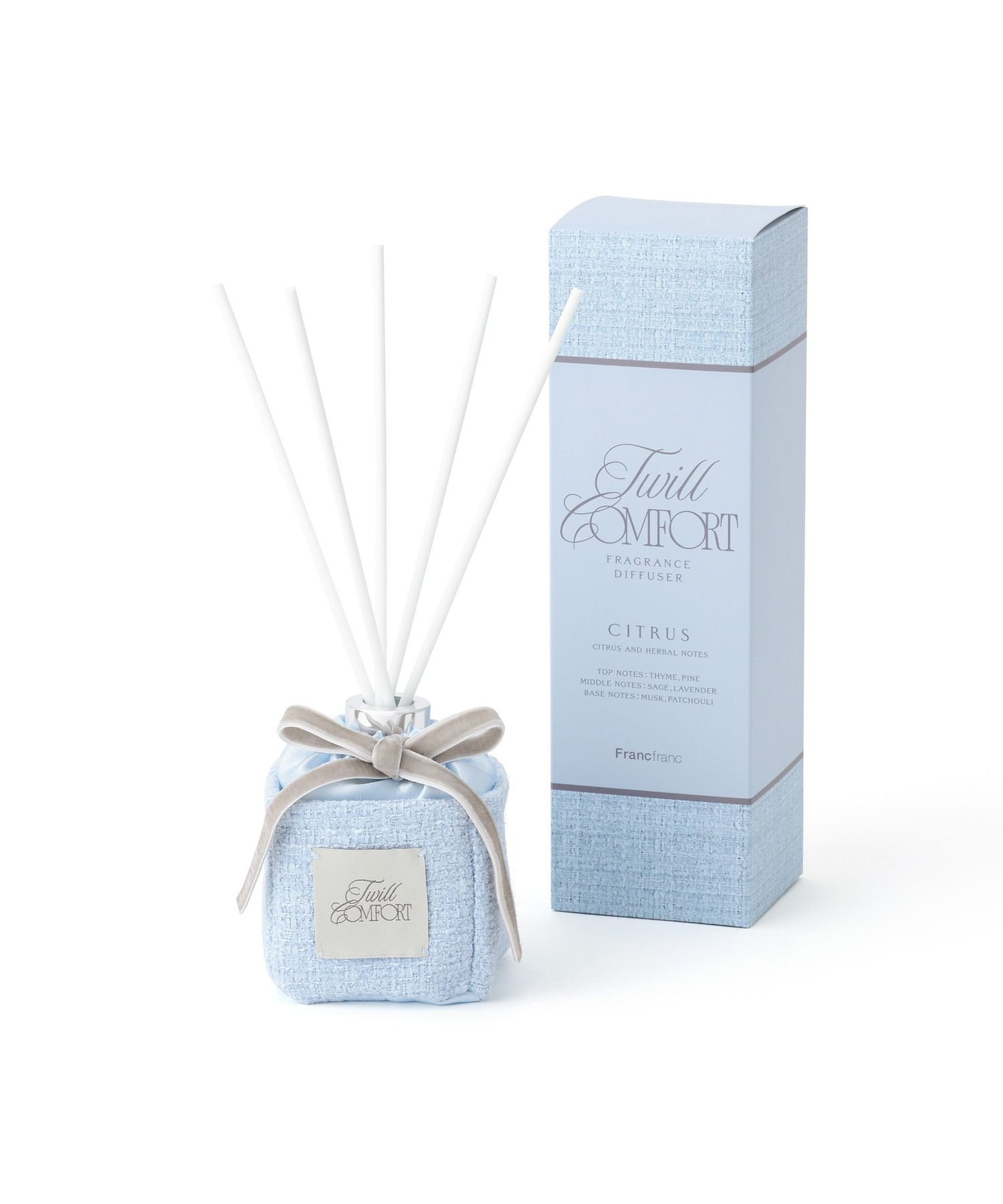 Francfranc ツイルコンフォート フレグランスディフューザー ブルー(シトラスとハーバルの香り) フランフラン インテリア・生活雑貨 ディフューザー・お香・アロマオイル・キャンドル ブルー【送料無料】