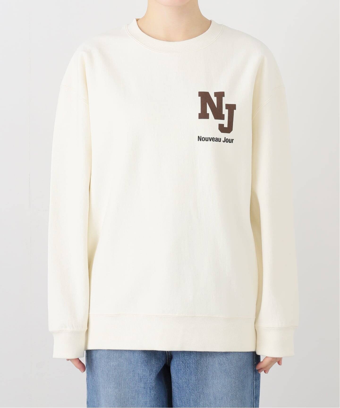 SLOBE IENA アソートロゴ裏毛BIG プルオーバー スローブ イエナ トップス スウェット・トレーナー ネイビー グレー ベージュ【送料無料】