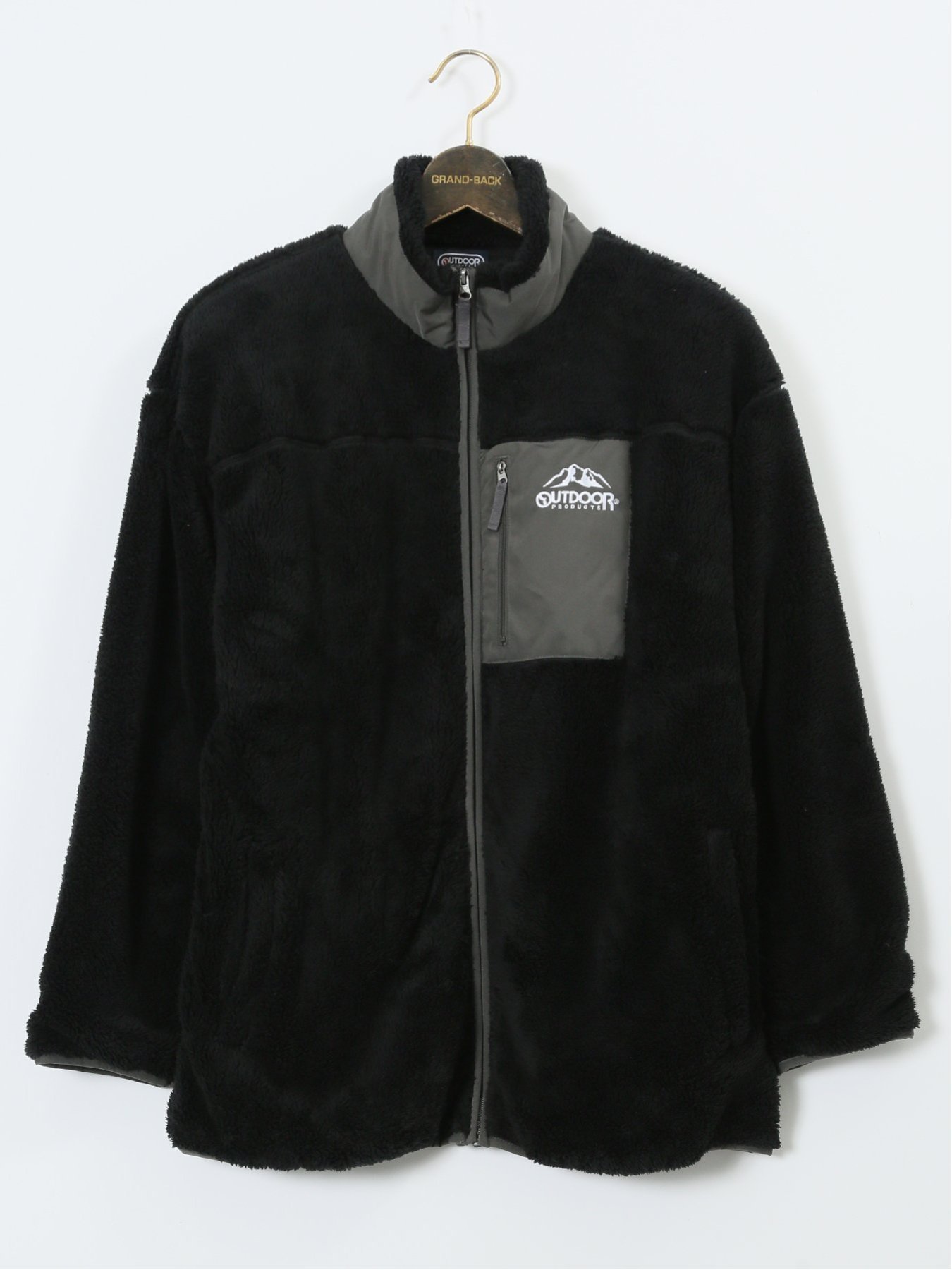 【SALE／10%OFF】GRAND-BACK 【大きいサイズ】アウトドアプロダクツ/OUTDOOR PRODUCTS ボアフリース フルジップ スタンドジャケット タカキュー トップス その他のトップス グレー【送料無料】