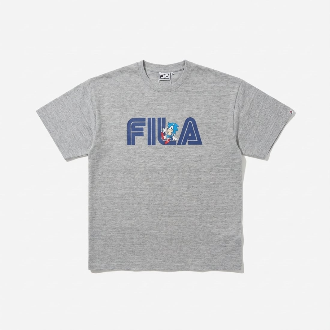 S/S TEE フィラ トップス カットソー・Tシャツ グレー ホワイト