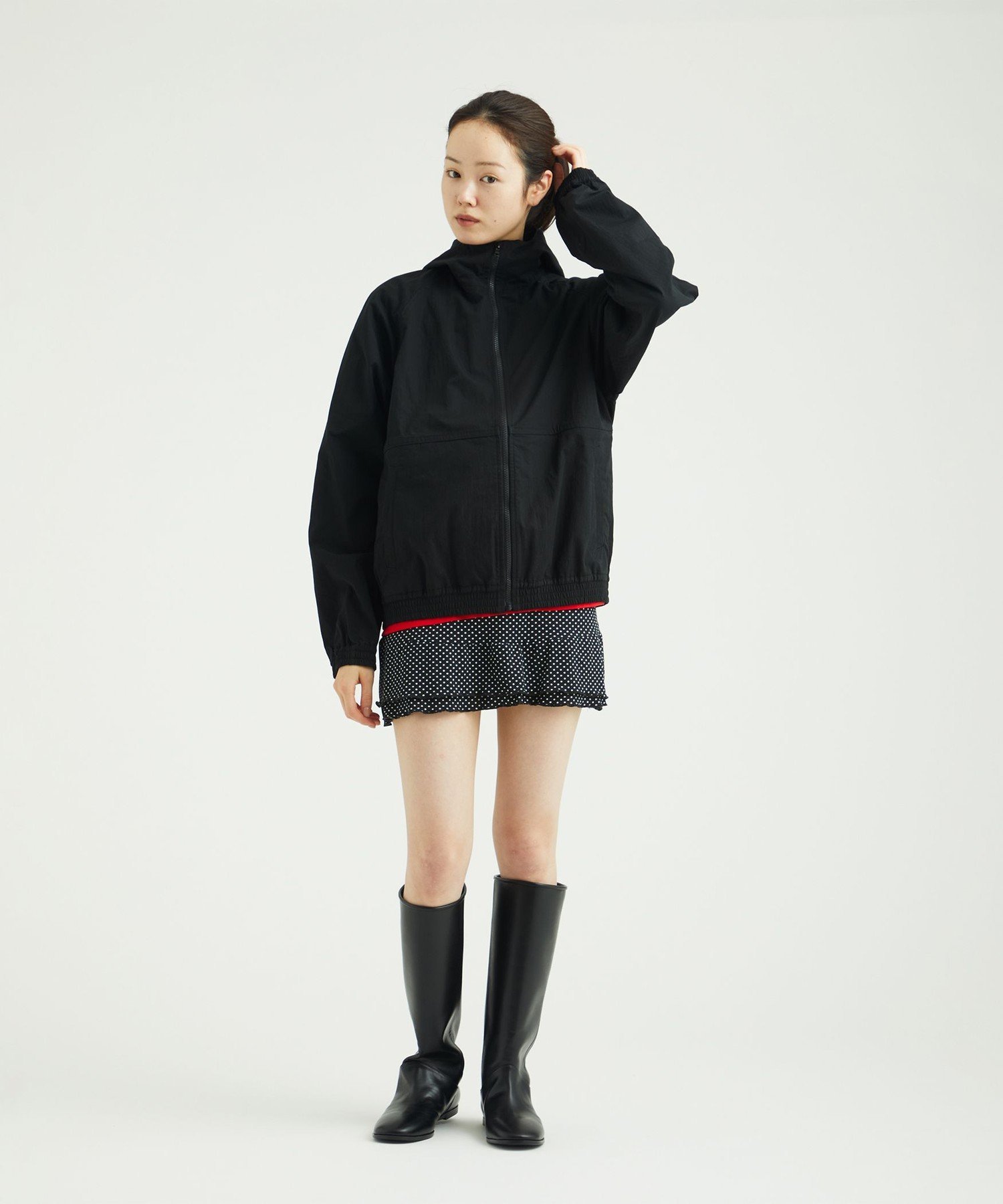 ＜ときめきメモリアル for UACG＞PC WINDOW JACKET/ブルゾン ビューティー＆ユース ユナイテッドアローズ ジャケット・アウター その他のジャケット・アウター ブラック