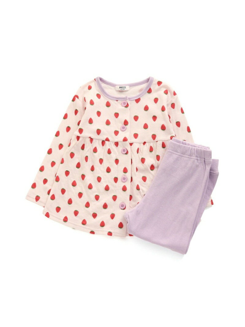 【SALE／30%OFF】BREEZE ふわ糸フルーツパジャマ エフオーオンラインストア インナー・ルームウェア その他のインナー・ルームウェア ピンク イエローのサムネイル