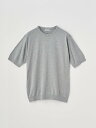 ジョンスメドレー JOHN SMEDLEY Crew neck T-shirt ｜ S4633 ｜ 30G ジョンスメドレー トップス ニット シルバー【送料無料】