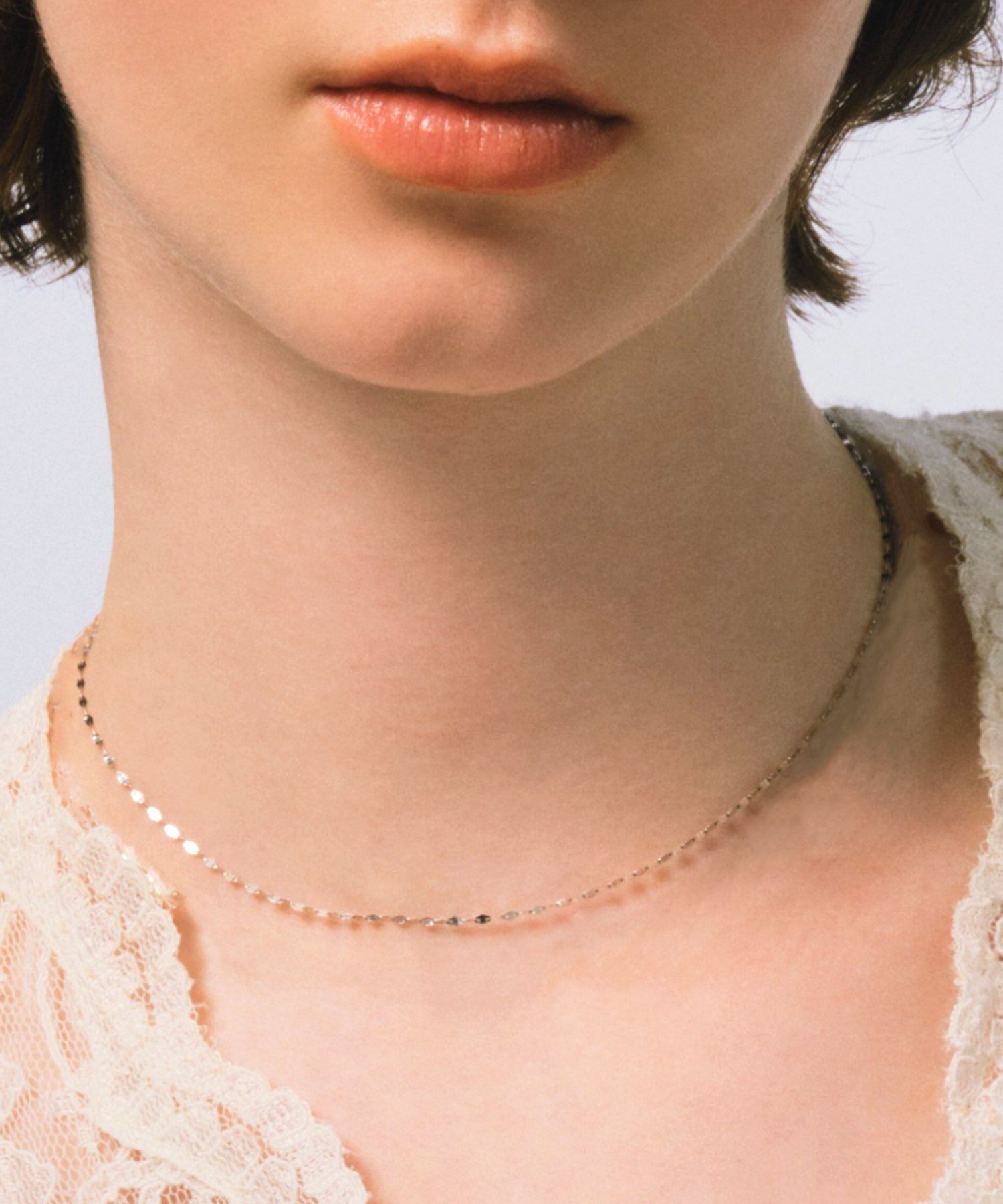 les bon bon les bon bon/victoria choker white gold ヴィクトリアチョーカー ホワイトゴールド K10 10K ジュエリー ギフト ルボンボン BOB270 セットアップセブン アクセサリー・腕時計 チョーカー シルバー【送料無料】