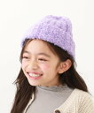 【SALE/75%OFF】devirock ブークレカラーニット帽 帽子 ニット帽 デビロック 帽子 ニット帽・ビーニー パープル