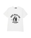 HYSTERIC GLAMOUR ROCK W YOU Tシャツ ヒステリックグラマー トップス カットソー・Tシャツ ホワイト ブラック【送料無料】