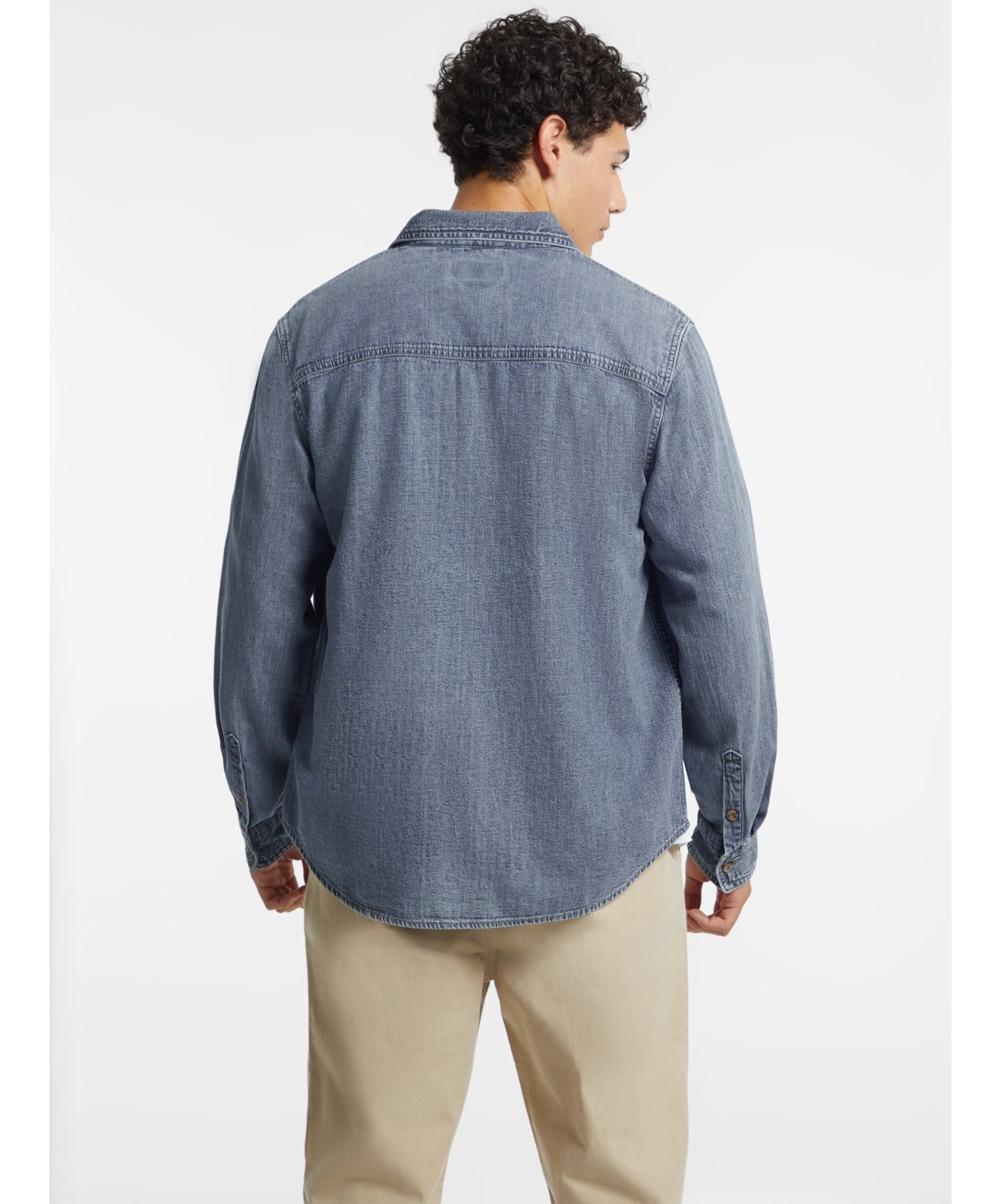 GUESS JEANS デニムシャツ(M)CLASSIC Denim Shirt ゲス トップス シャツ・ブラウス ブルー