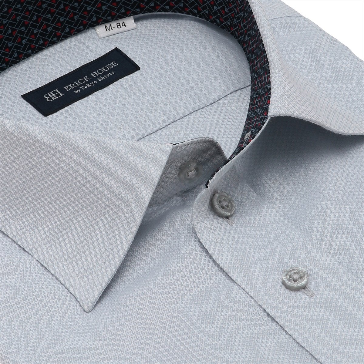 【SALE／37%OFF】BRICK HOUSE by Tokyo Shirts ワイド 長袖 形態安定 ワイシャツ BM01I502AN16W3E-30 トーキョーシャツ スーツ・フォーマル Yシャツ・カッターシャツ グレー