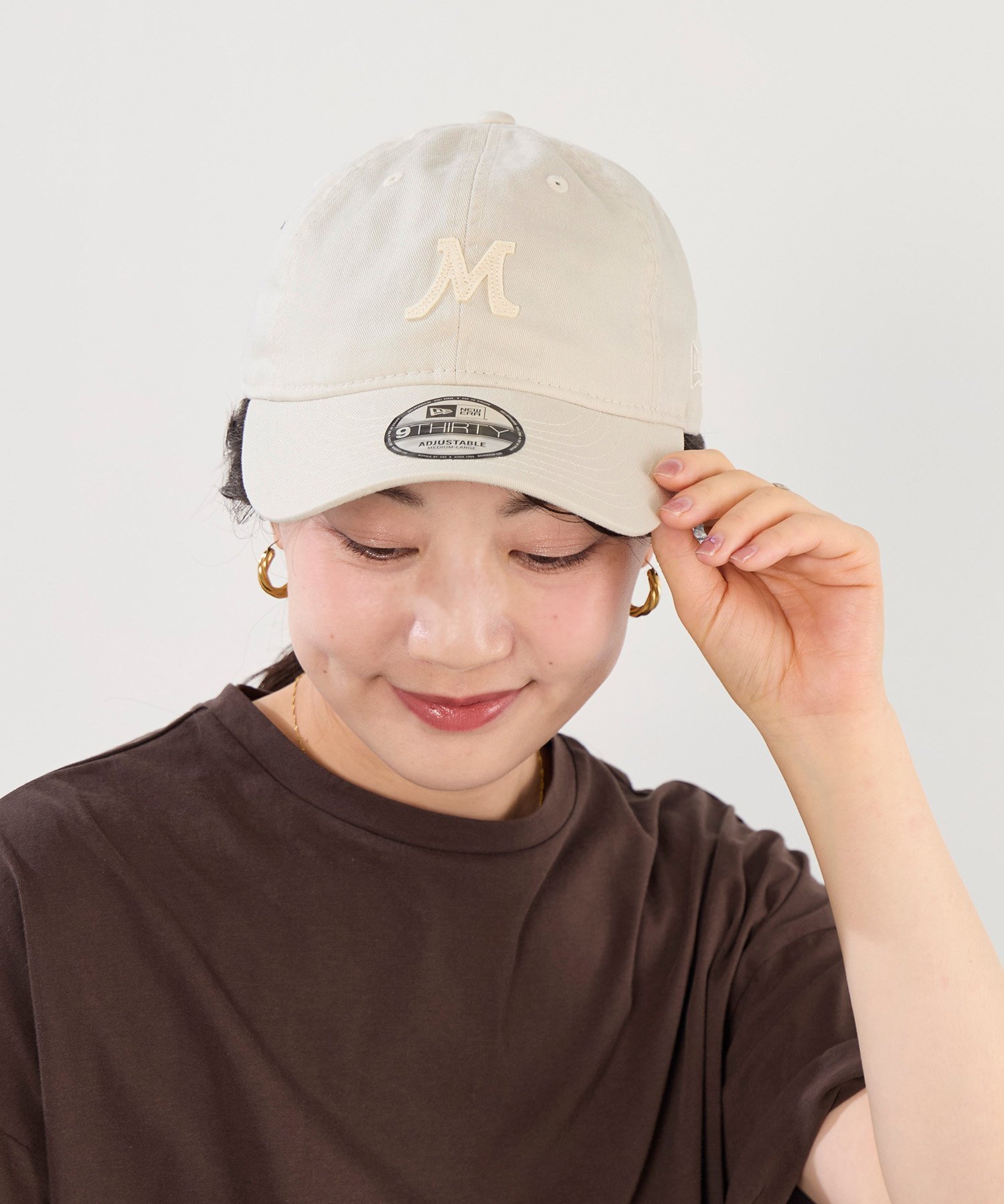 MICA&DEAL 【NEW ERA*MICA&DEAL】"M"ロゴコラボレーションCAP-9THIRTY マイカアンドディール 帽子 キャップ ブラック ネイビー ベージュ ホワイト【送料無料】