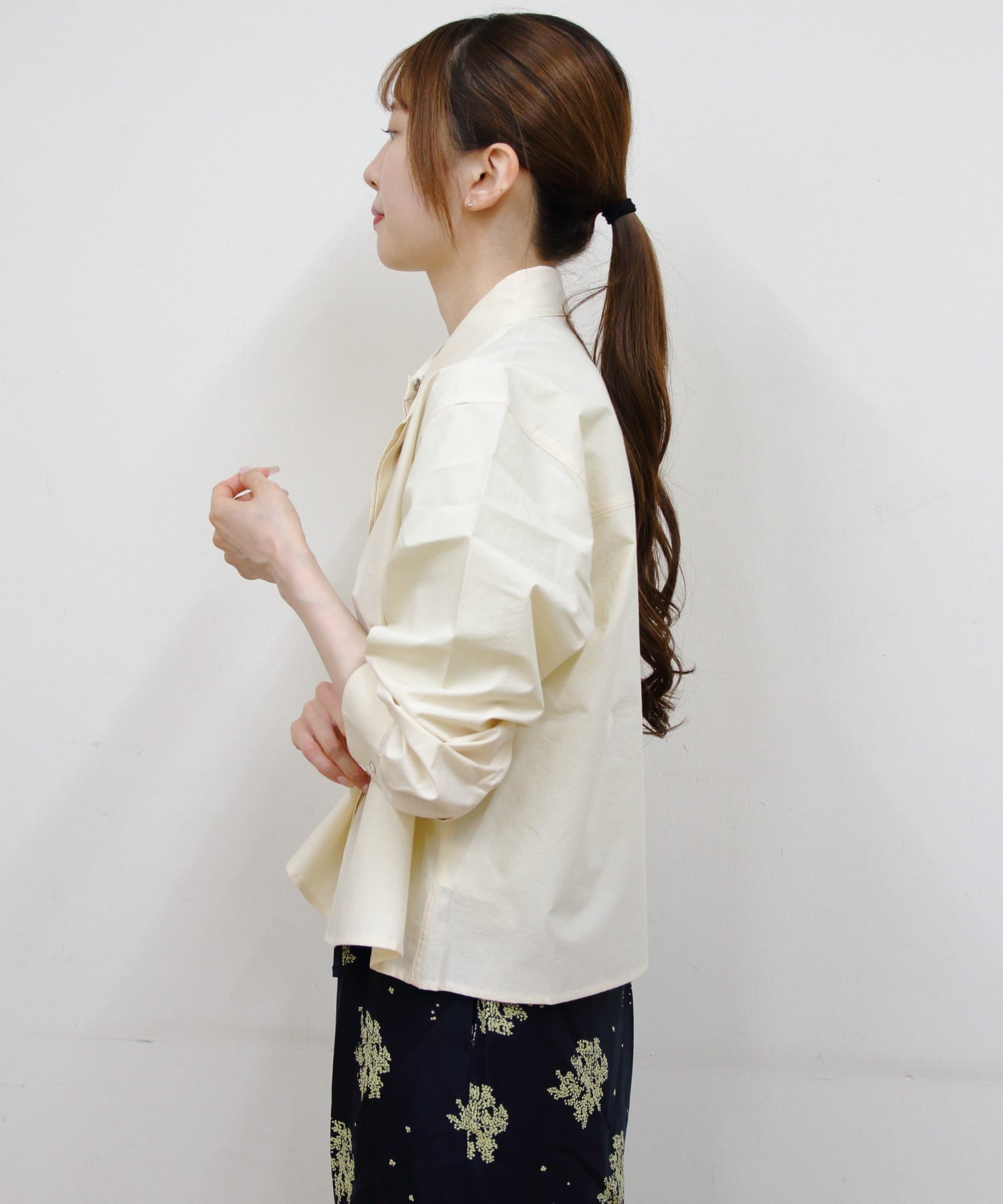 MEYAME MEYAME/(W)メヤメ 別注 フライフロントシャツ FLY FRONT SHORT SHIRTS ステップス トップス シャツ・ブラウス ベージュ ピンク
