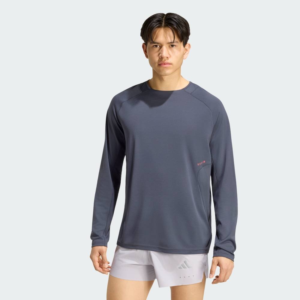 adidas 【公式】アディダス adidas 返品可 DAY//O ランニング 長袖Tシャツ アディダス トップス カットソー・Tシャツ グレー【送料無料】