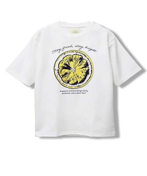 CORISCO接触冷感フルーツ柄TEE(MENS/WOMENS) サンコーバザール トップス カットソー・Tシャツ