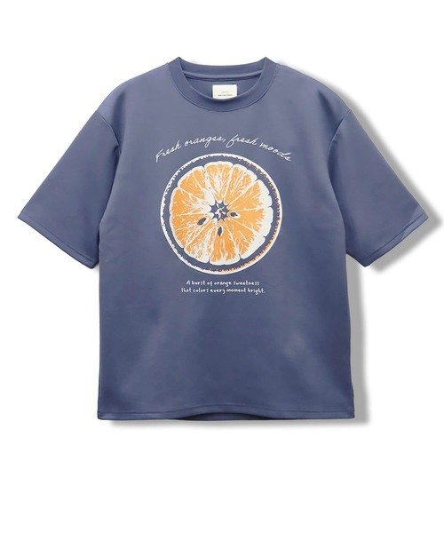 CORISCO接触冷感フルーツ柄TEE(MENS/WOMENS) サンコーバザール トップス カットソー・Tシャツ
