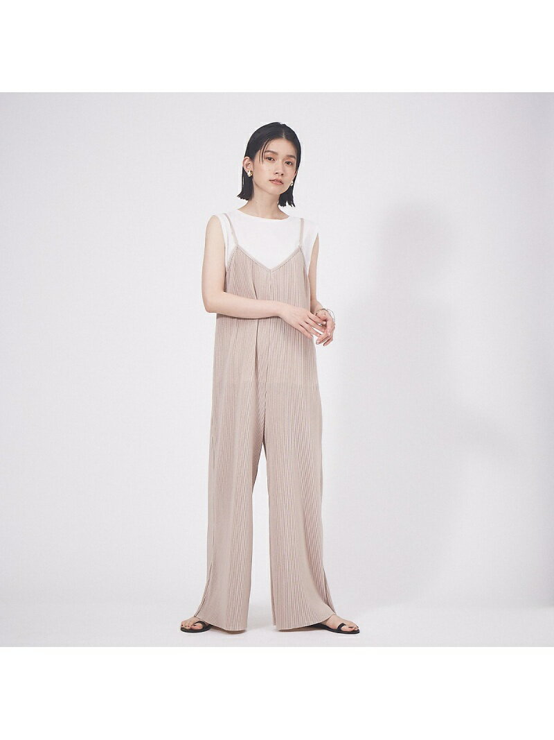 【SALE／10%OFF】abahouse mavie 【販売店舗限定】クリスタルプリーツサロペット アバハウス マヴィ オールインワン・オーバーオール オーバーオール・サロペット グレー ブラック グリーン パープル【送料無料】のサムネイル