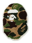 A BATHING APE ABC CAMO APE HEAD RUG MAT M ア ベイシング エイプ インテリア・生活雑貨 カーペット・ラグ・マット グリーン【送料無料】