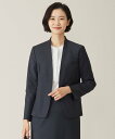 J.PRESS 【セットアップ対応】BAHARIYE1 ノーカラー ジャケット ジェイプレス ジャケット・アウター ノーカラージャケット ネイビー【送料無料】
