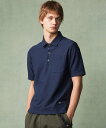JOSEPH ABBOUD 【MADE IN JAPAN/吸水速乾】ダイヤモンドワッフル アウトドア ポロシャツ ジョセフアブード トップス ポロシャツ ネイビー ホワイト【送料無料】