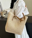 【SALE/30%OFF】miniministore ストローバッグ 大容量麦わらバック夏祭り ミニミニストア バッグ トートバッグ ベージュ ブラウン