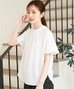 【SALE/20%OFF】ikka 襟フリル2WAY半袖ブラウス イッカ トップス その他のトップス オレンジ グリーン ブルー ホワイト