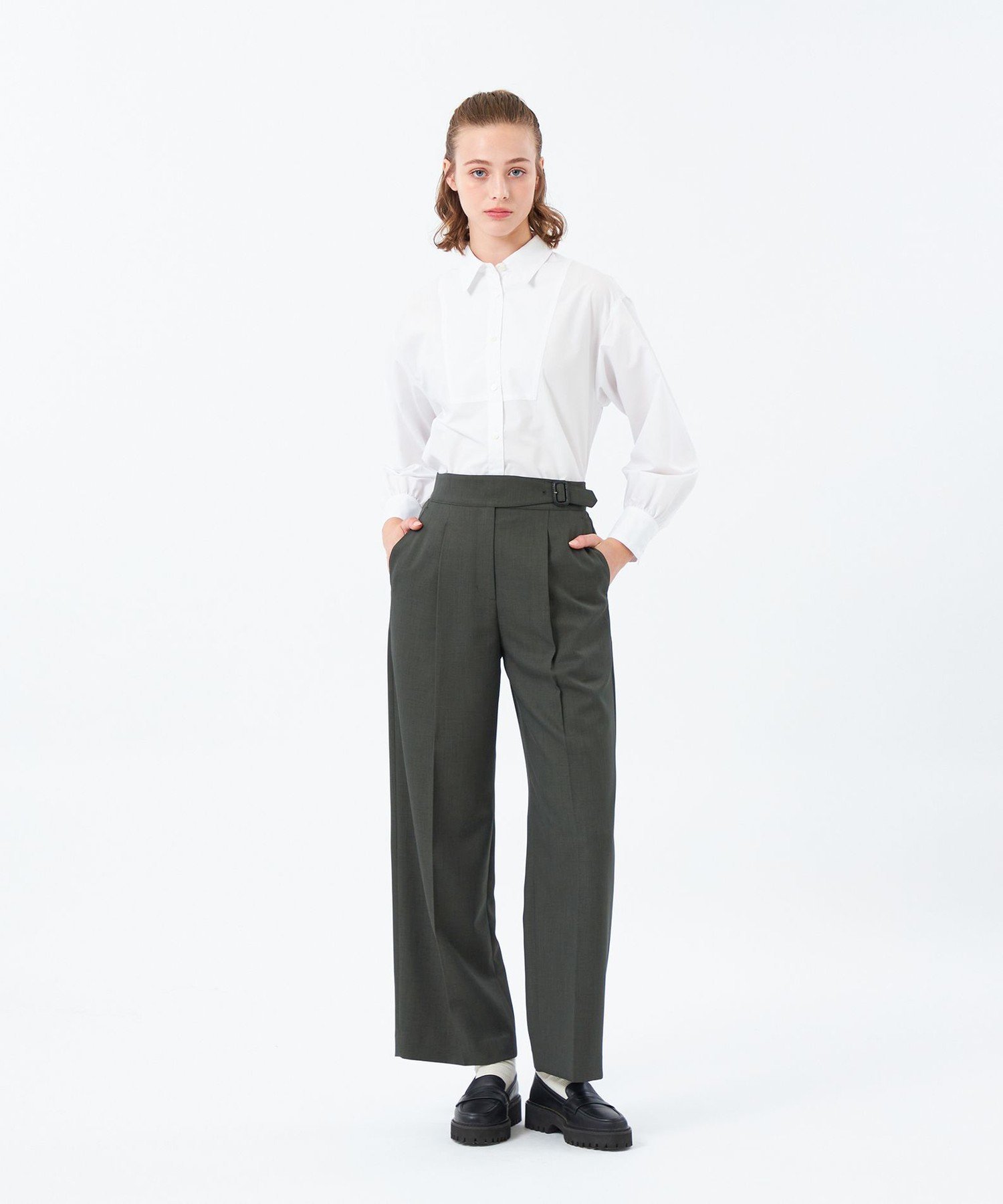 【SALE／33%OFF】MACKINTOSH PHILOSOPHY ハイカウントグルカパンツ マッキントッシュ フィロソフィー パンツ スラックス・ドレスパンツ ベージュ グレー【送料無料】