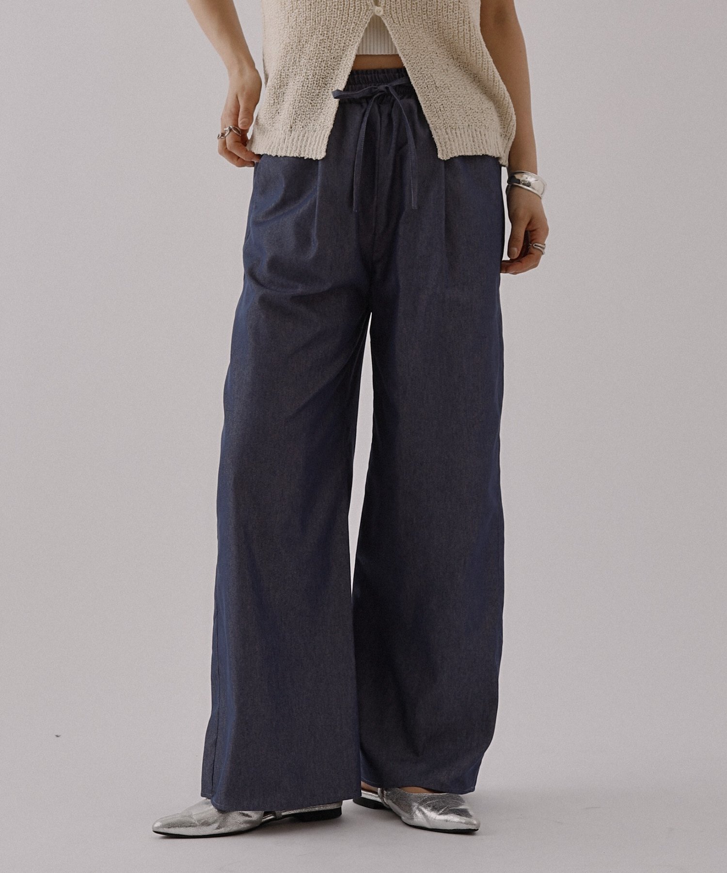 【SALE／76%OFF】COLONY 2139 【WEB限定/セットアップ対応】タックデニムイージーパンツ コロニー トゥーワンスリーナイン パンツ その他のパンツ ブルー