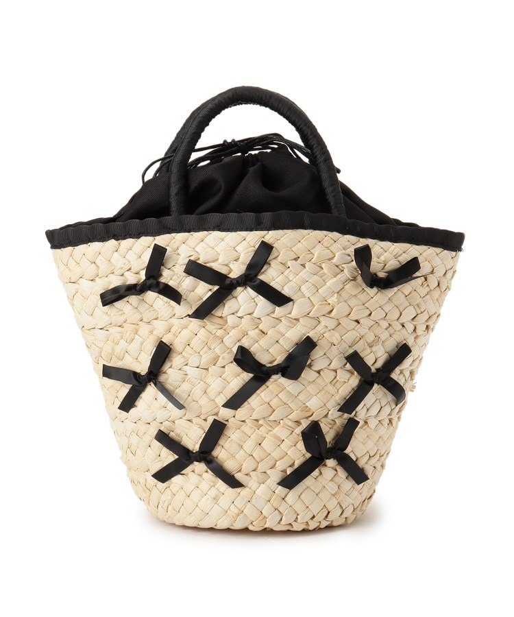 OberTashe リボン付き かごバッグ エスペランサ バッグ ハンドバッグ ブラック ピンク ブルー【送料無料】のサムネイル