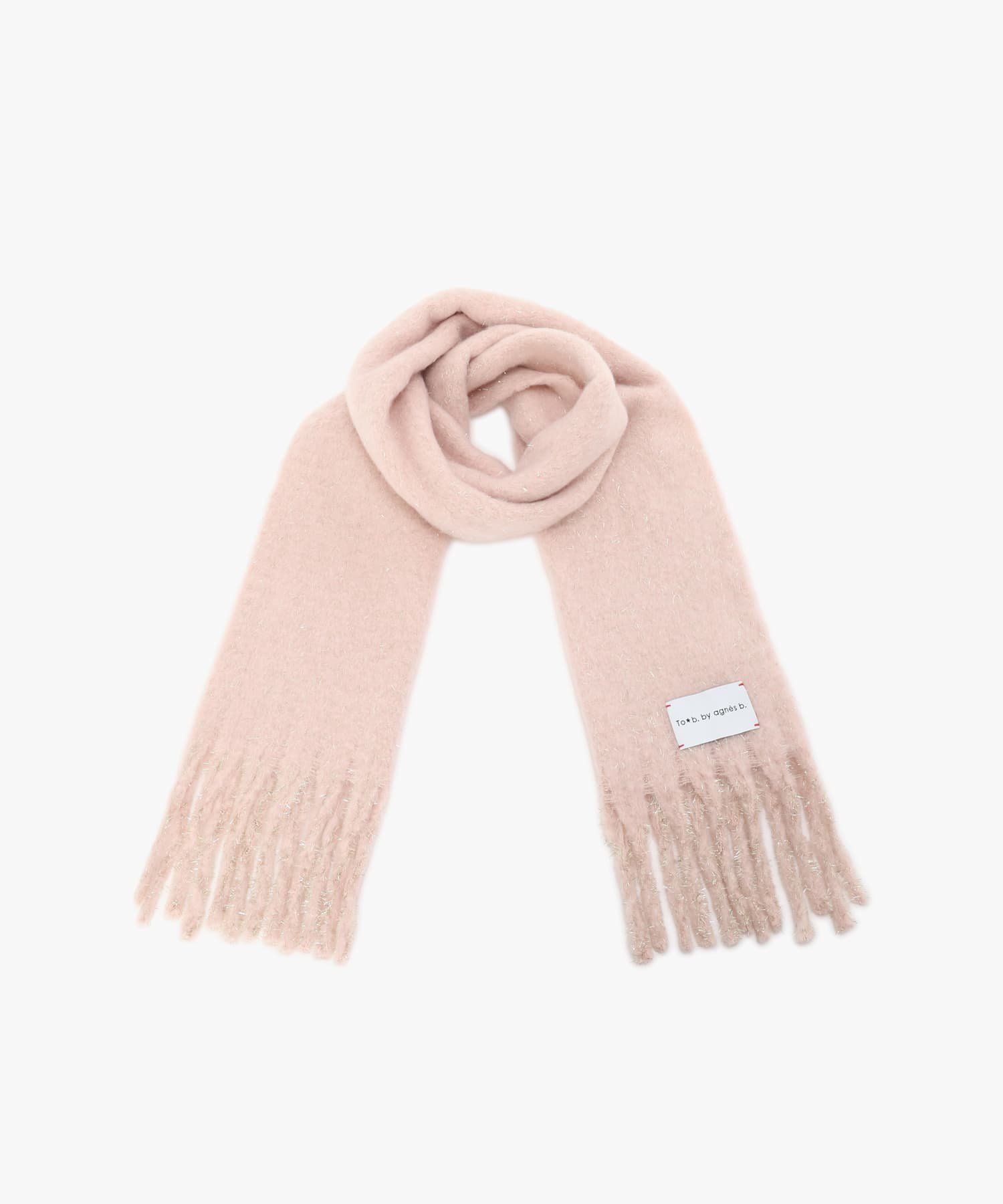 To b. by agnes b. キラキラストール アニエスベー ファッション雑貨 マフラー・ストール・ネックウォーマー ピンク【送料無料】のサムネイル