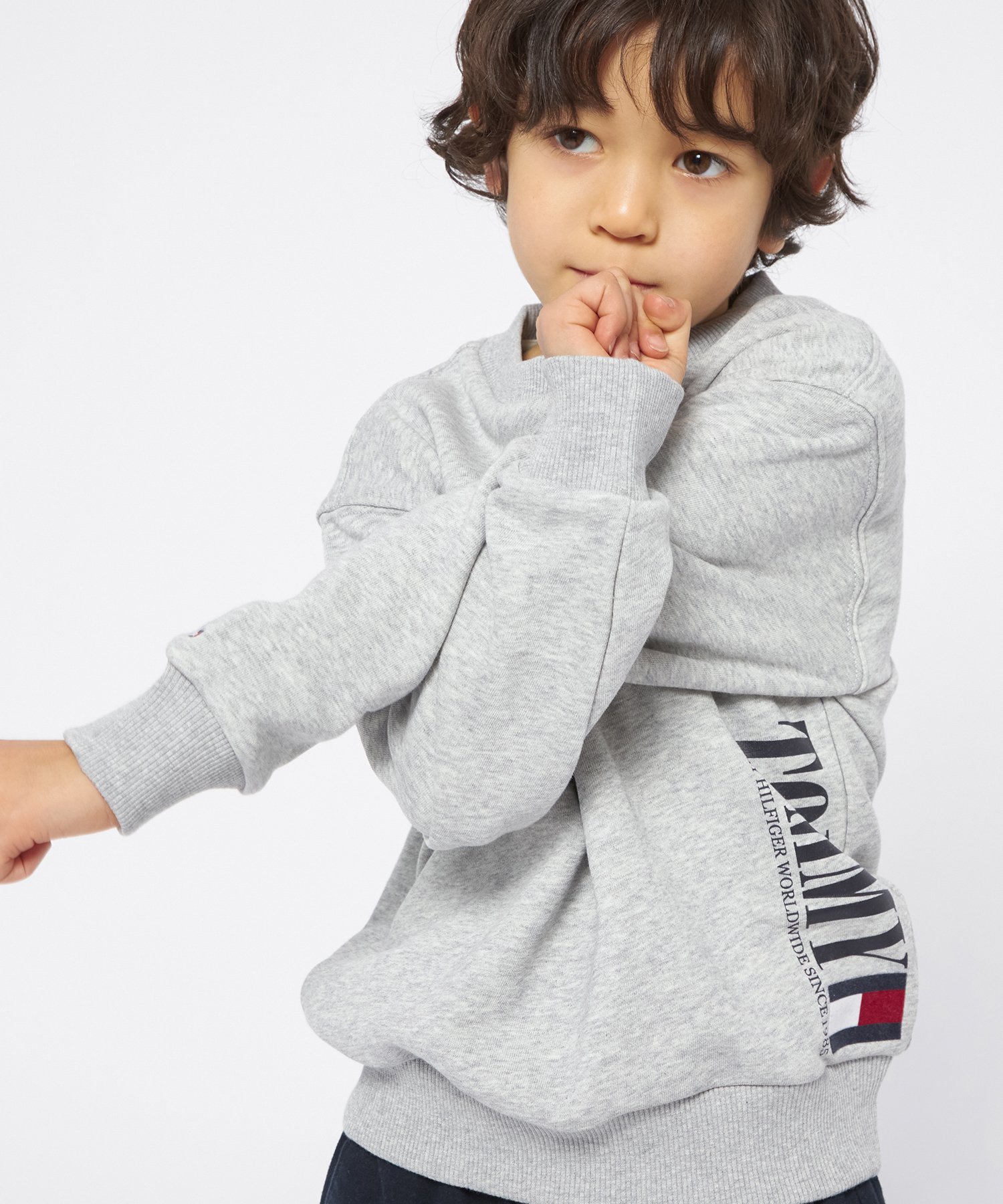 【SALE／60%OFF】TOMMY HILFIGER (K)TOMMY HILFIGER(トミーヒルフィガー) BOYS ロゴグラフィックトレーナー トミーヒルフィガー トップス その他のトップス グレー ネイビーのサムネイル