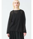 【SALE/30%OFF】mizuiro ind mizuiro ind ワッシャーボイルクルーネックワイドプルオーバー マーコート トップス カットソー・Tシ...
