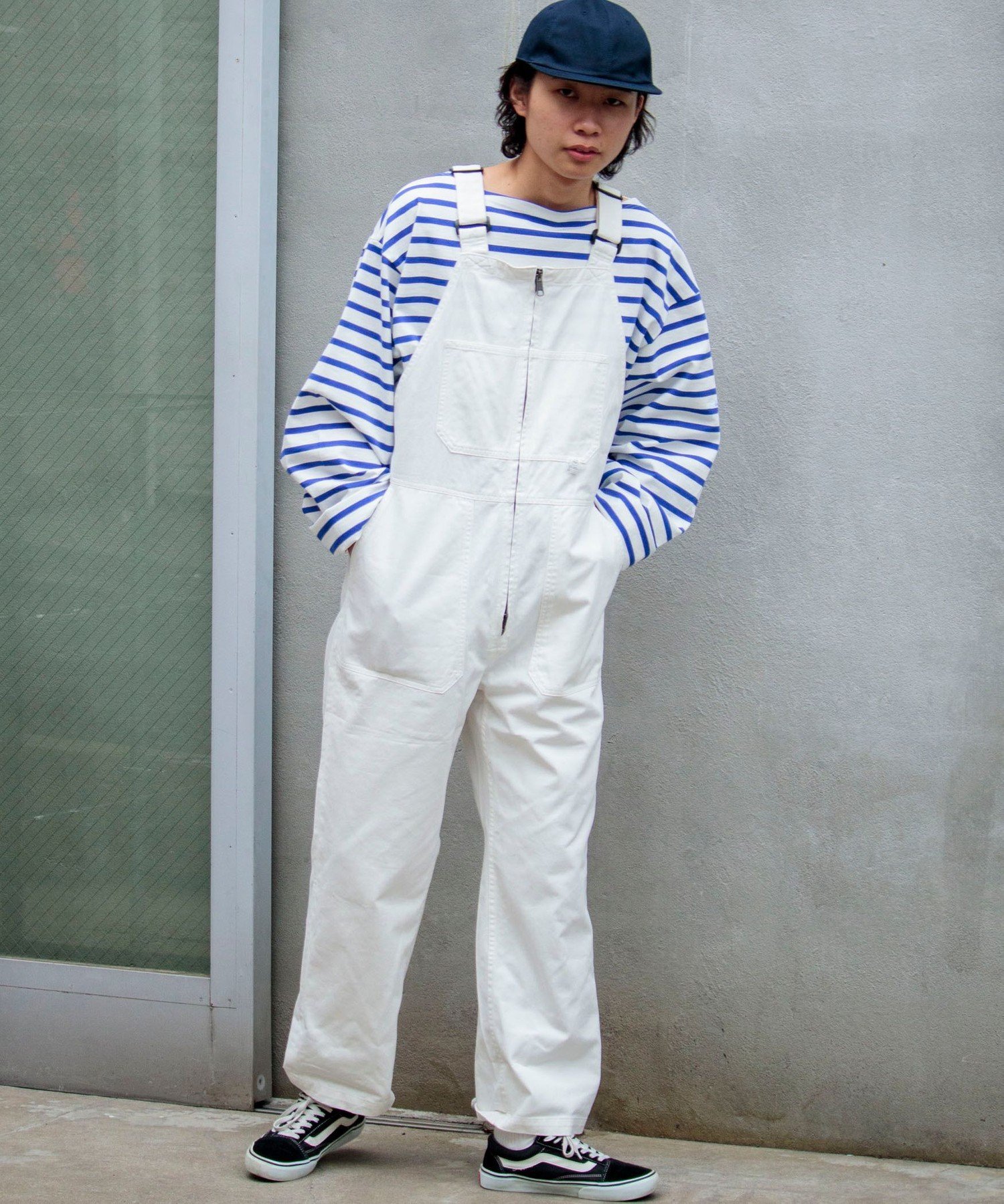 【SALE／50%OFF】GLOSTER 【WORK ABOUT/ワークアバウト】OVERALLS オーバーオール フレディ アンド グロスター オールインワン・オーバーオール オーバーオール・サロペット ホワイト ベージュ ブラック【送料無料】