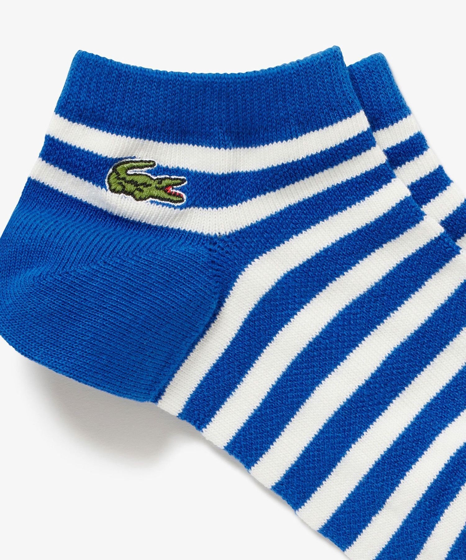 ラコステ 靴下 メンズ LACOSTE 鹿の子地ボーダースニーカーソックス(25cm-27cm) ラコステ 靴下・レッグウェア 靴下 ブルー グリーン