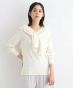 【SALE/50%OFF】INDIVI 【ウール100%】エクストラファインメリノ Vネックニット インディヴィ トップス ニット ホワイト ブラック ブルー ...