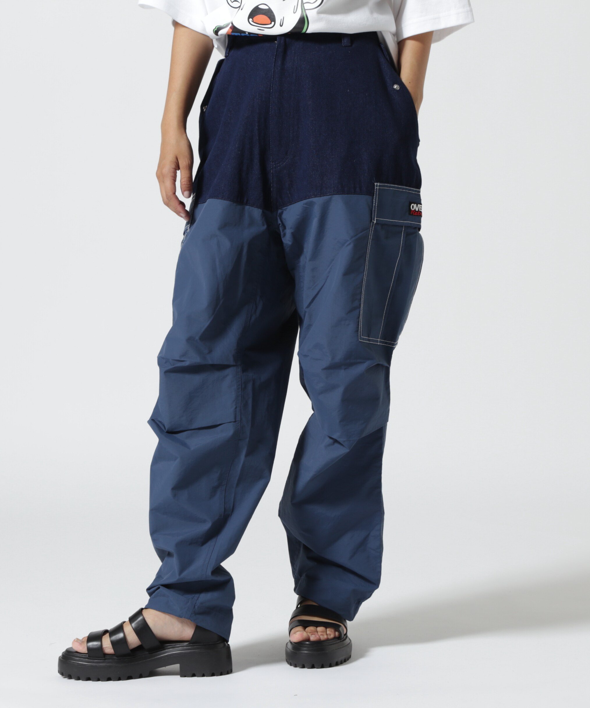 LHP overprint/オーバープリント/DOCKING PANTS エルエイチピー パンツ その他のパンツ グリーン ネイビー