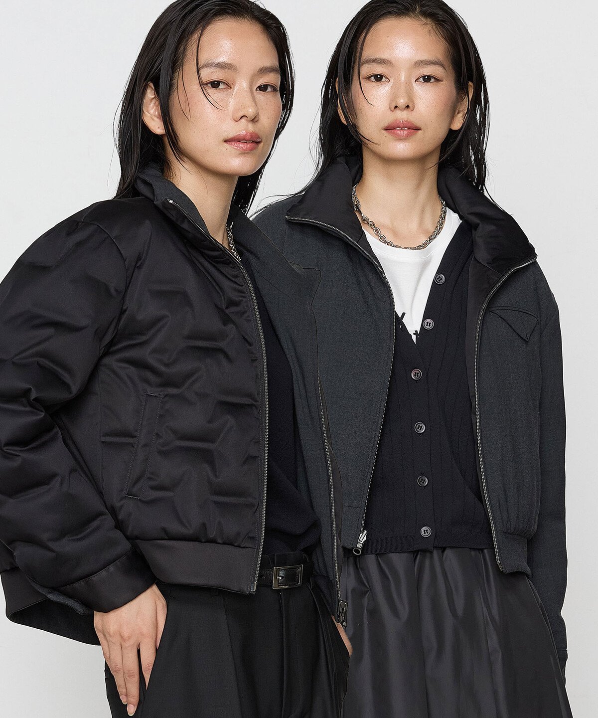 【SALE／20%OFF】COMME CA TALL [ TALLサイズ ] シームレス ダウン コムサ ジャケット・アウター ダウンジャケット・ダウンベスト ベージュ ブラック【送料無料】