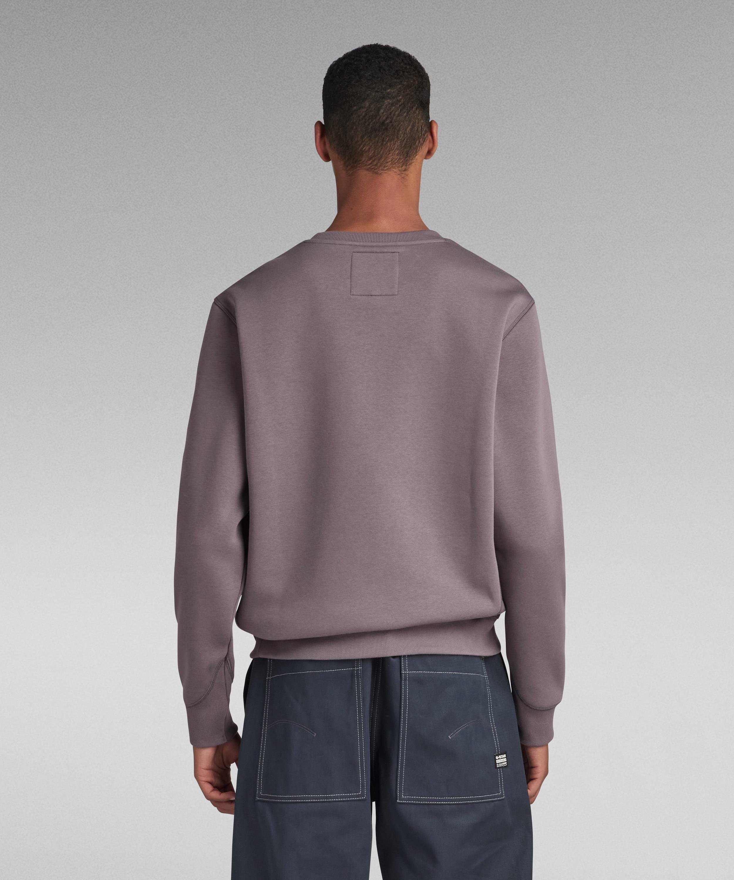 【公式ショップ】Premium Core Sweater/ベーシックワンポイントロゴスウェット ジースターロゥ トップス スウェット・トレーナー グレー