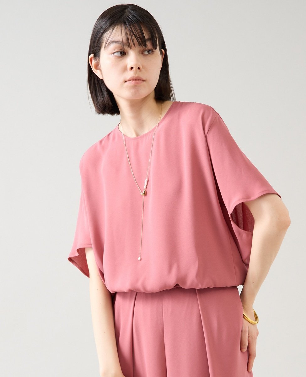 TIARA オリガミブラウス(セットアップ可) ティアラ トップス シャツ・ブラウス グリーン ピンク ブラッ..