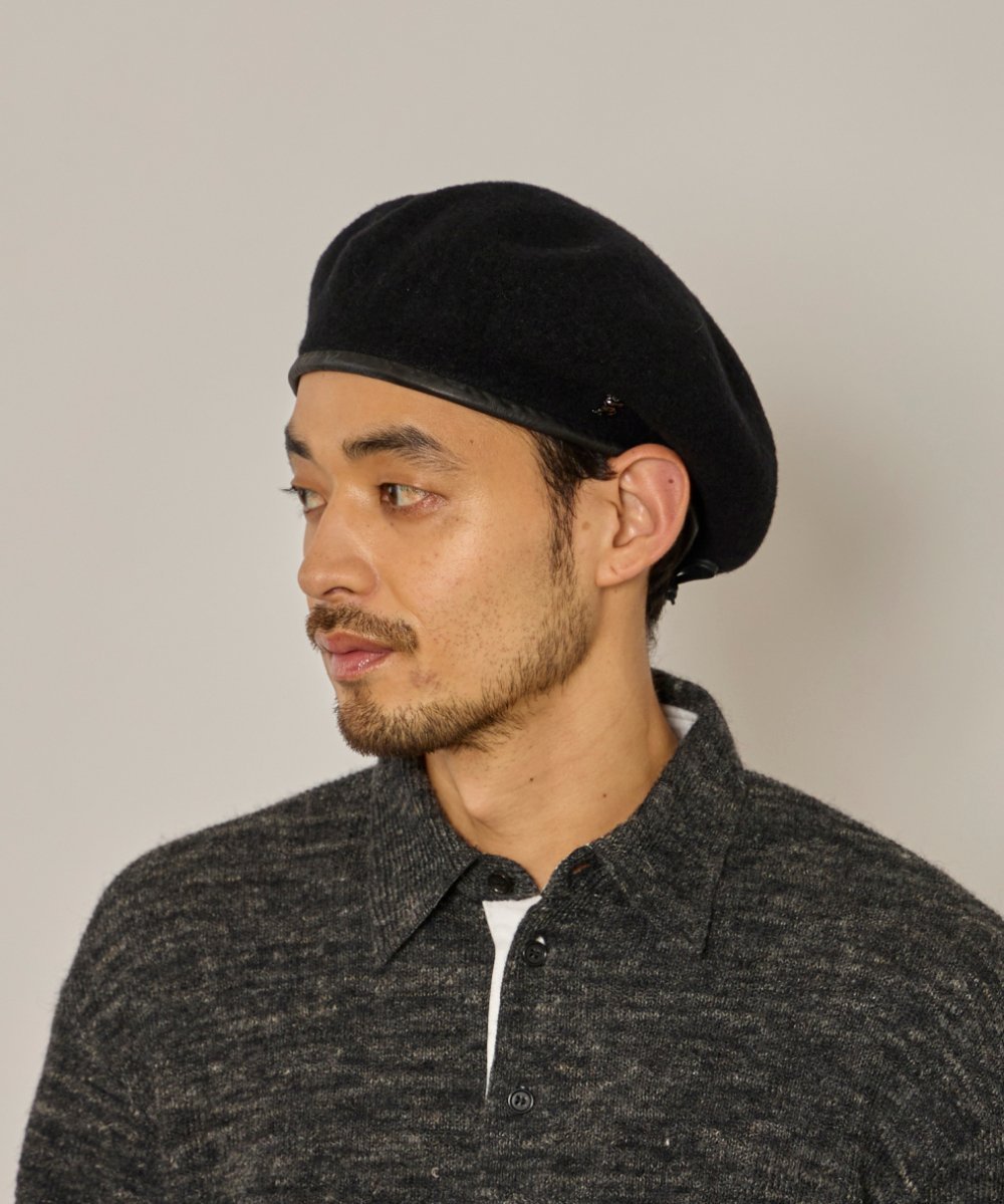 arth arth Ca Monty Beret / アース オーバーライド 帽子 ハンチング・ベレー帽 ブラック グレー【送料無料】