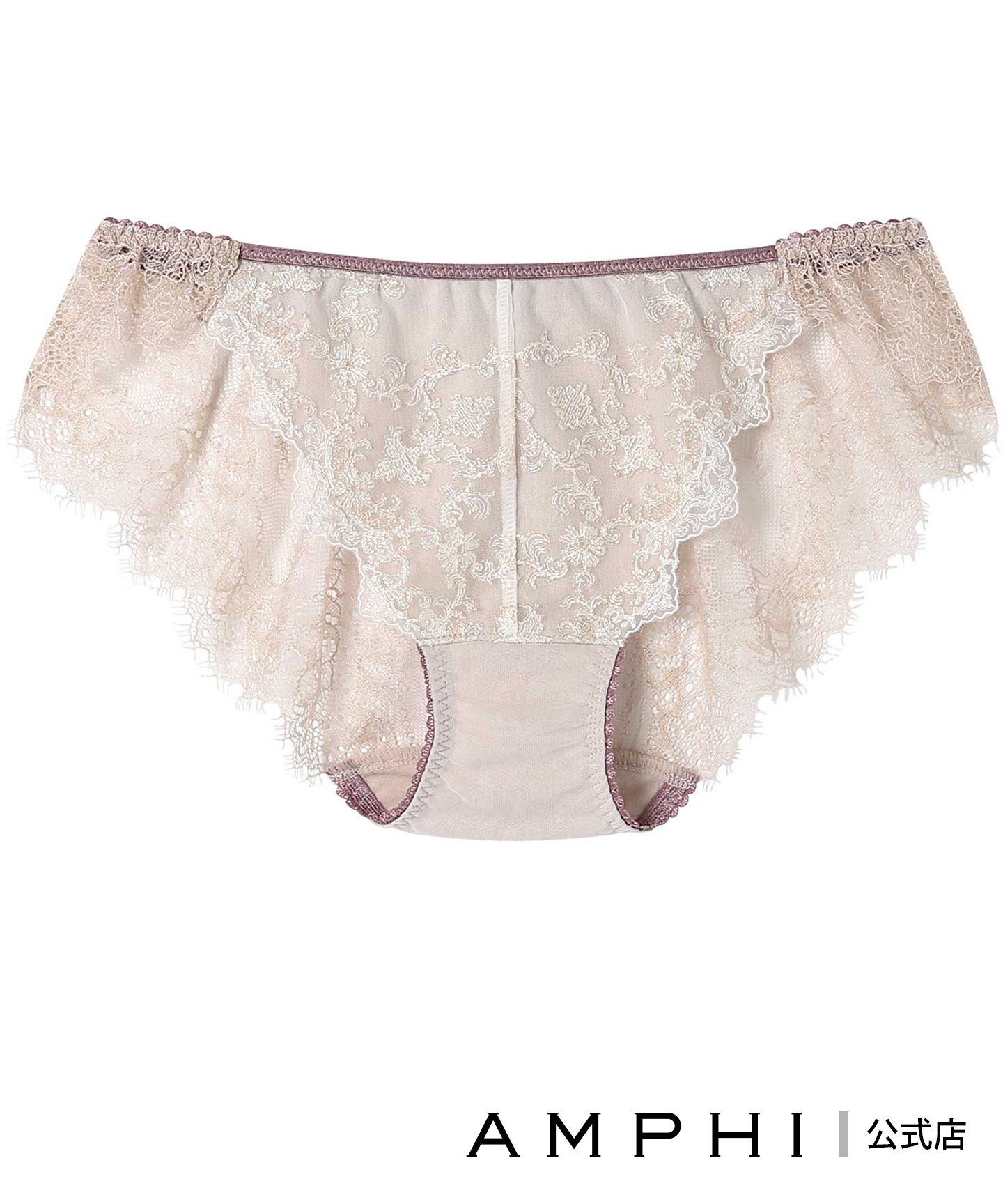 AMPHI AMPHI ショーツ 【Glama-Rich グラマリッチ 脇スッキリタイプ】 BYJ603とペア アンフィ インナー・ルームウェア ショーツ 3