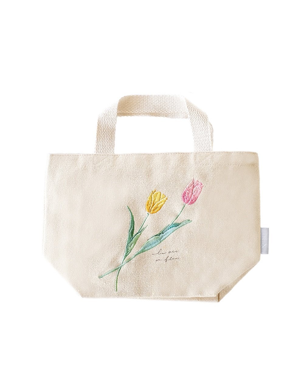 BACKYARD FAMILY ito 刺繍ミニトートバッグ ローラ バッグ トートバッグ グリーン
