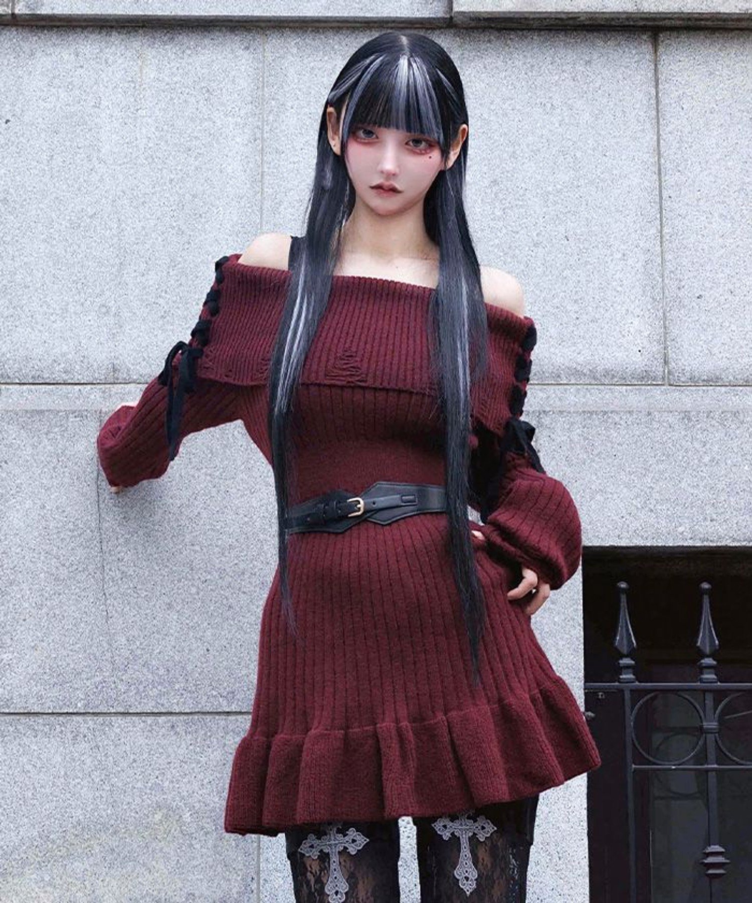 axes femme POETIQUE コルセットデザイン合皮ベルト アクシーズファム ファッション雑貨 ベルト