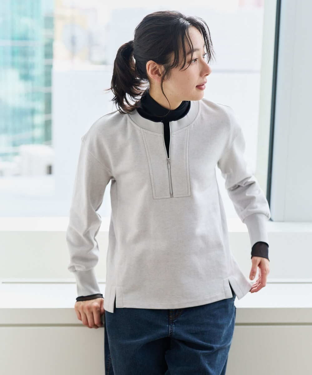 ハーフジップジャージープルオーバー ジョルジュ・レッシュ トップス カットソー・Tシャツ ネイビー