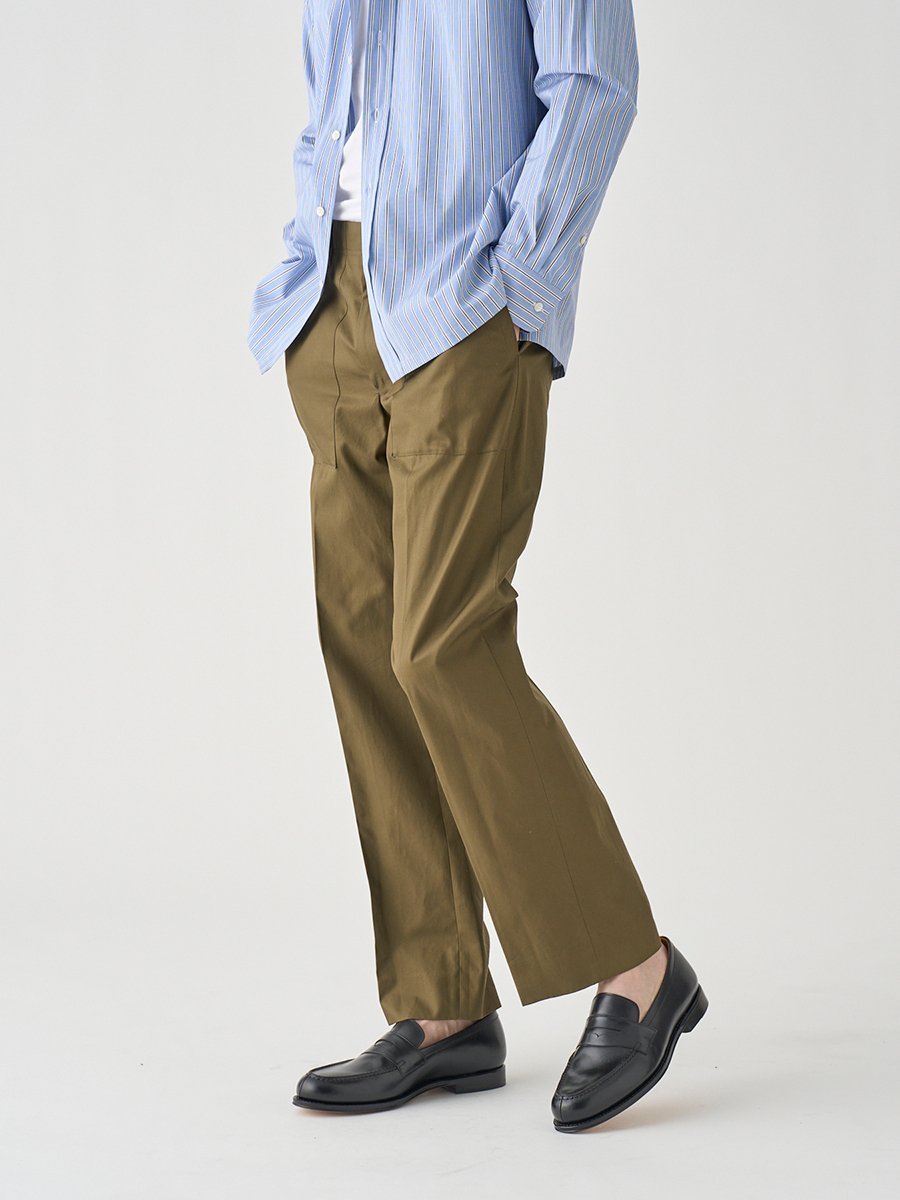 JOHN SMEDLEY スーピマコットン ブリティッシュアーミーワークパンツ ｜FP278 ジョンスメドレー パンツ その他のパンツ グリーン【送料無料】