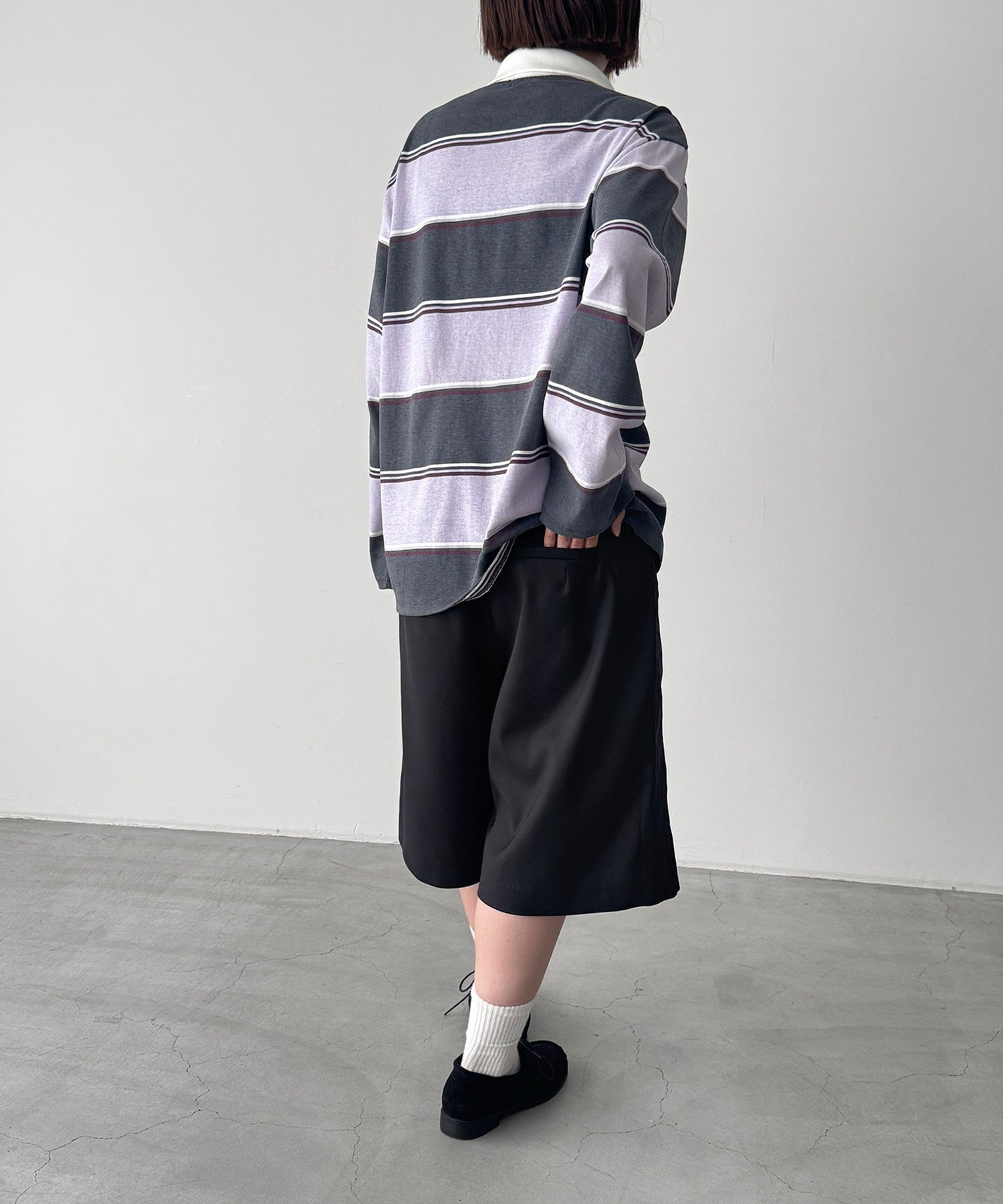 choice_cnl サイドシームハーフパンツ キャナルジーン パンツ その他のパンツ ブラック
