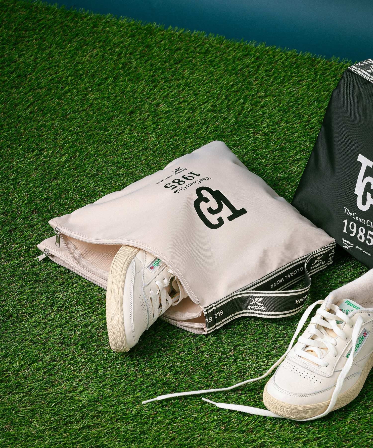 GLOBAL WORK 【Reebok】シューズBAG/1045699 グローバルワーク バッグ ハンドバッグ ホワイト ブラック【送料無料】 stylife-15866558 Rakuten Fashion サンプル画像3