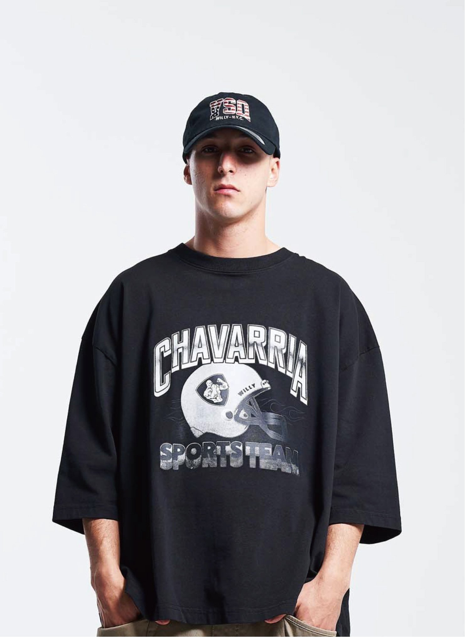 【SALE／30%OFF】WILLY CHAVARRIA WILLY CAP USA 2 ウィリーチャバリア 帽子 キャップ ブラック ネイビー【送料無料】