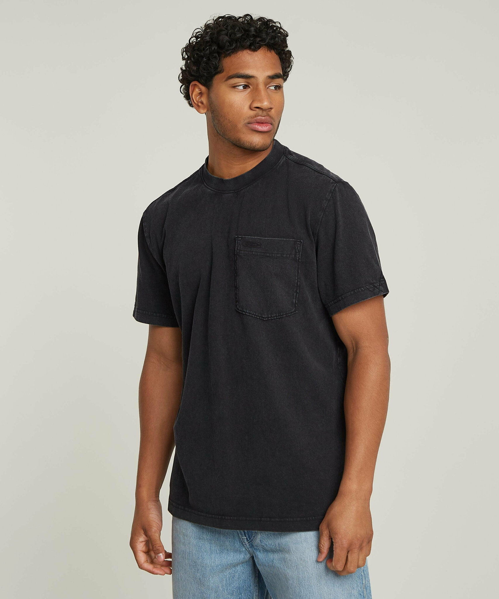 【SALE/30%OFF】G-Star RAW 【公式ショップ】WASHED POCKET T-SHIRT/ヴィンテージライクポケットTシャツ ジースターロゥ トップス カットソー・Tシャツ ブラック【送料無料】