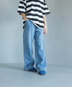 【SALE/20%OFF】LOWRYS FARM 【160-170サイズ】デニムイージーパンツ ローリーズファーム パンツ ジーンズ・デニムパンツ ブラック